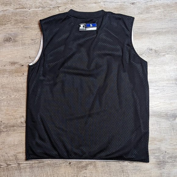 Vintage Starter reversible basketball jersey shirt size large black//white - Picture 2 of 4